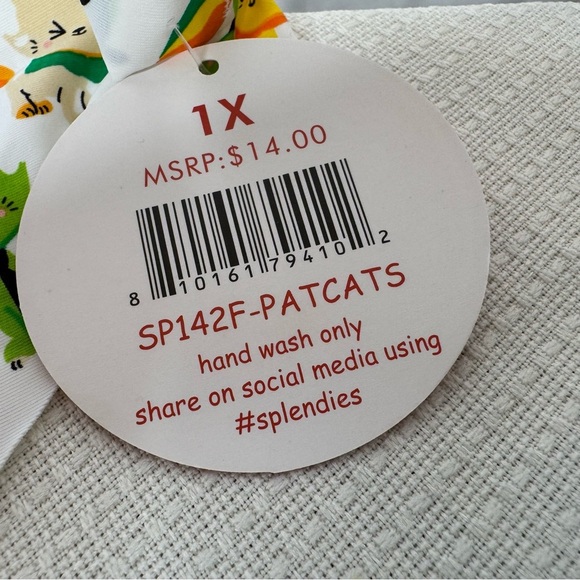 Women's Printed Thong Panties - White and Green St. Patrick’s Day Cats 1X NWT - Picture 4 of 7